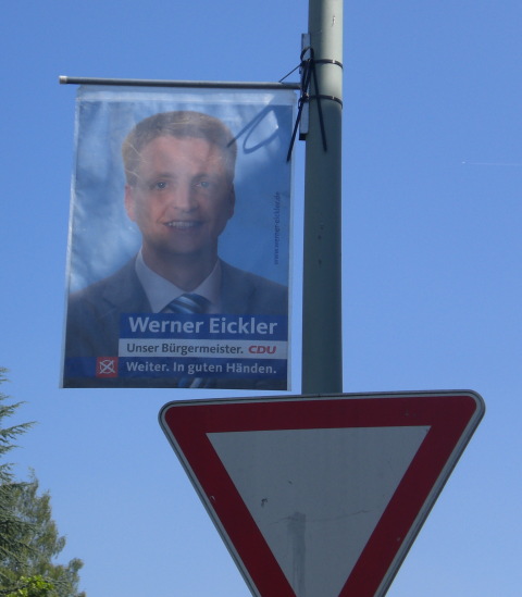 Alles im Rahmen:  Amtsinhaber Werner Eickler