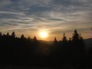 Gestern beim Laufen: Sonnenuntergang über Siedlinghausen (foto: zoom)
