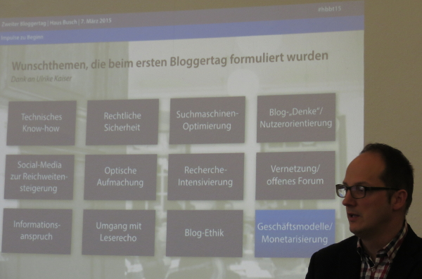 Kai Heddergott wird auch den dritten Bloggertag im Haus Busch moderieren. (foto: zoom)